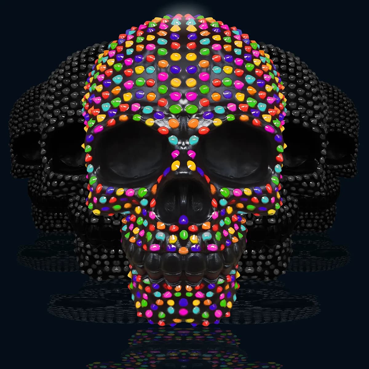 dance floor avec des crânes